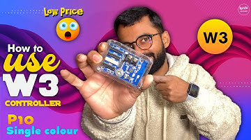 How to use W3 Huidu controller for Advertisement display #W3_CONTROLLER #P10
