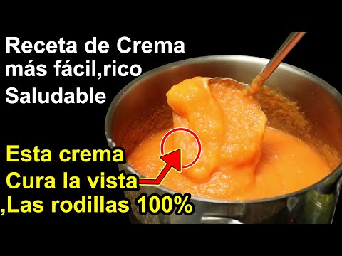 Receta de <strong>Crema</strong> más saludable y fácil, Rico | Es la mejor comida para la vista y rodillas