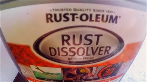 Rust-oleum Rust Dissolver Does it Work?