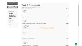 NPTEL Microprocessor and Microcontroller Week 0 Assignment
