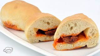 Como hacer pan relleno de chorizo o bollos preñaos