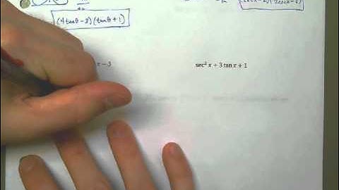 Factoring Trigonometric Expressions (Part 2)