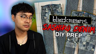 Spending another 20+ hours hand sewing? Say less 😈 | BLACKMEANS Sashiko Denim DIY Prep