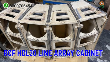 rcf hdl20 style line array empty cabinet or Dual 10 inch line array cabinet