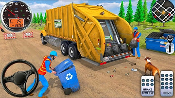 Garbage Trash Truck Realistic Simulator 3D - City Road Garbage Dumper Truck Games - Android GamePlay