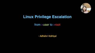 Linux Privilege Escalation Techniques