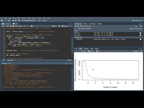 K means cluster analysis using R