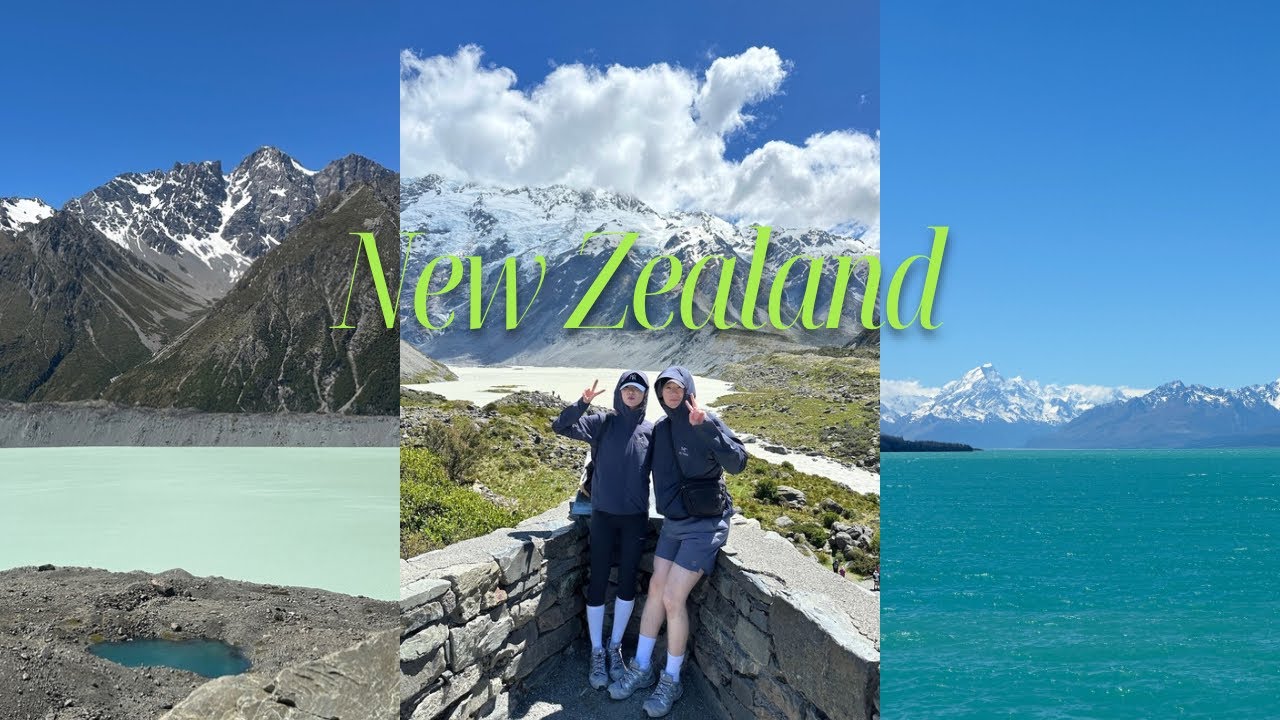뉴질랜드 남섬 7박9일 신혼여행🇳🇿 [ep.2] 마운트 쿡 • 후커밸리 트레킹 • 타즈만 빙하 • 트위젤 • 푸카키호수 • 렌트카