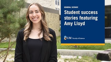 Student success stories featuring Amy | UM Faculty of Science