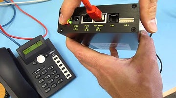 snom PA1 Basic operation with IP call from telephone