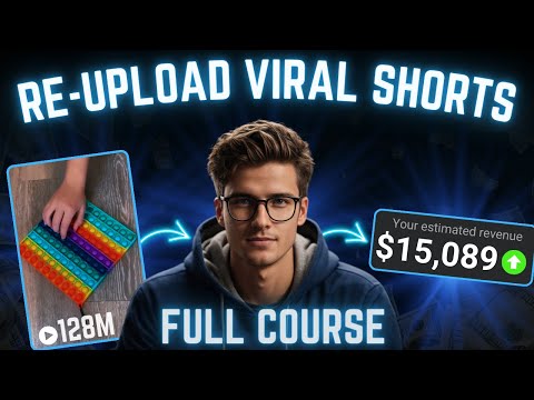 How To Make $15,029/month Re-Uploading Viral Shorts (Full Course)