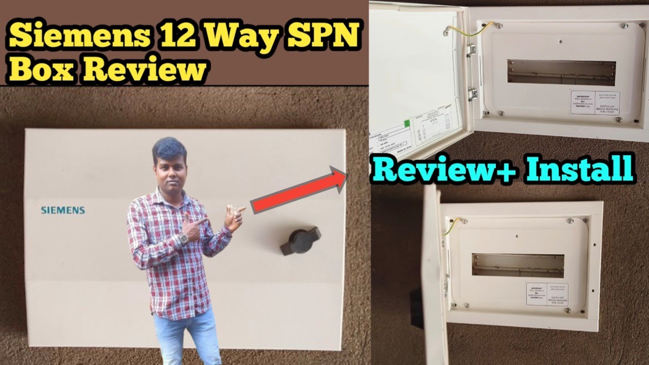 Siemens SPN Box Review/12 Way SPN Box install/Siemens double door SPN box unboxing 😲😱