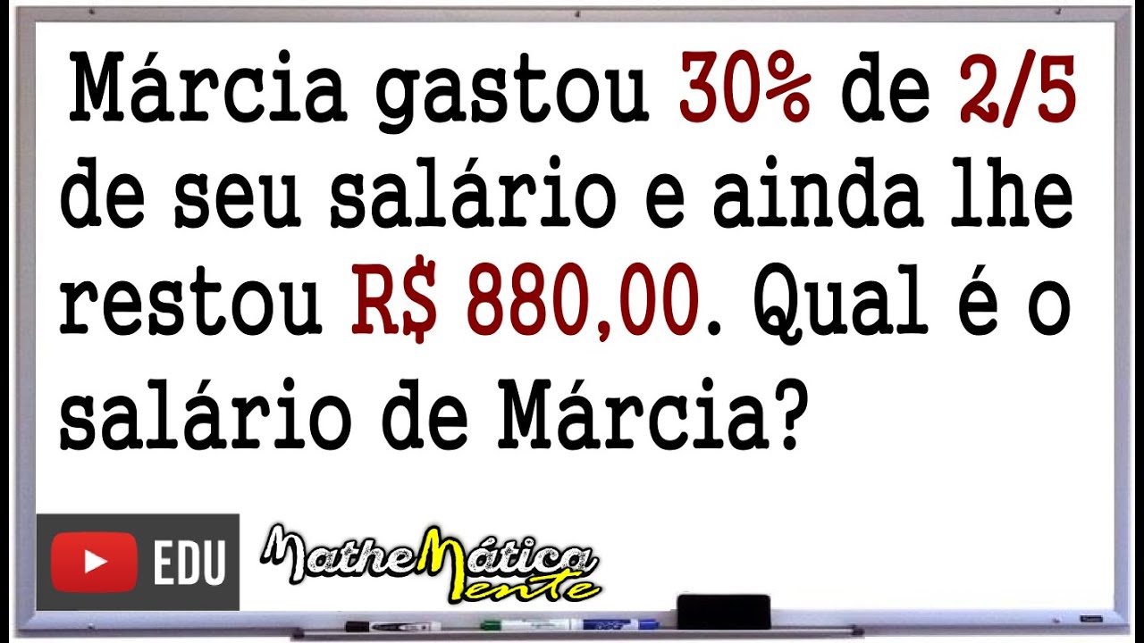 Questão de CONCURSO, Problema de PORCENTAGEM