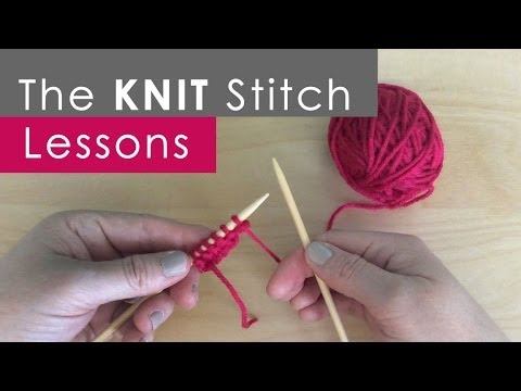 How To Knit The Knit Stitch Knitting Lessons For Beginners Youtube