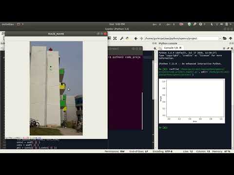 Position Time graph of freely falling body using OpenCV in python.