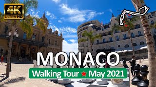 Monte-Carlo, Monaco Live 4K Walk And Ride Côte Dazur May 17, 2021 360 Virtual Tour 4K Hdr