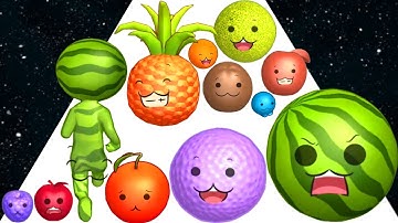 MAX LEVEL of Fruits Evolution in Watermelon Run 3D Gameplay!