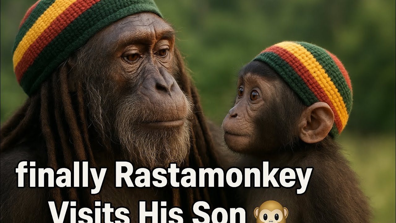 Rastamonkey Visits His Son🐒 