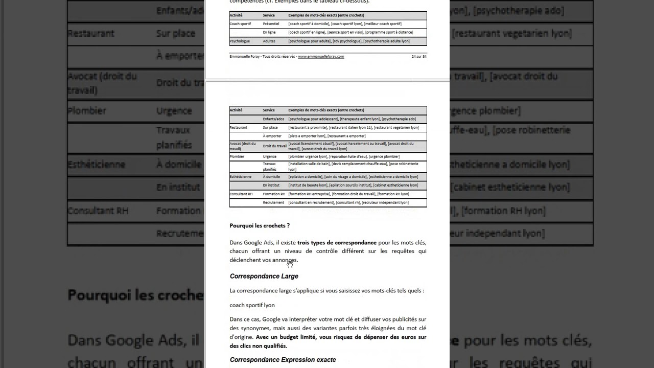 vous envoyer mon guide Google Ads pour les petits budgets (84 pages)