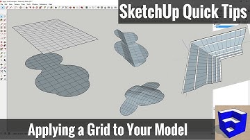 Organic Modeling of Shapes in SketchUp with Sandbox Editing - Applying a Grid