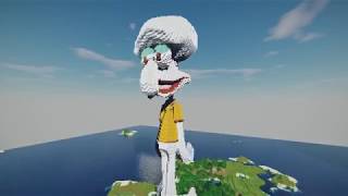 Minecraft Squidward Tentacles Build - SpongeBob