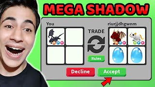 Di̇amond Egg Mega Neon Shadow Dragon Trade Roblox Adopt Me 
