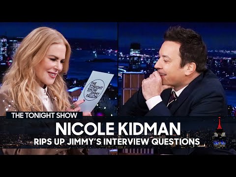 Nicole Kidman Rips Up Jimmy’s Christmas Interview Questions | The Tonight Show Starring Jimmy Fallon