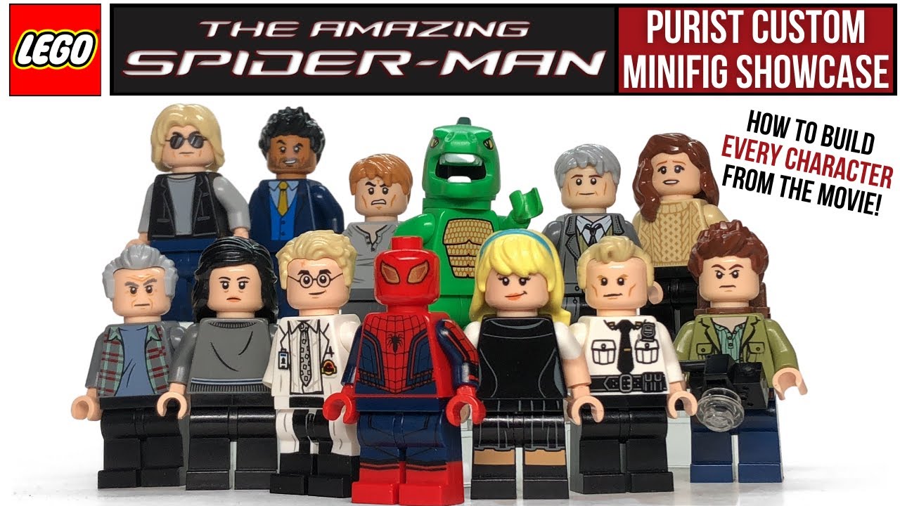 LEGO AMAZING SPIDER-MAN Custom Minifigure - YouTube