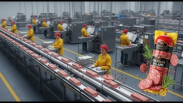 Inside the Salami Factory 🍖🏭 – Full Production Chain Revealed!