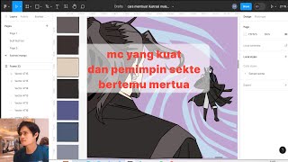 nano machine chapter 172 ketua sekte bertemu mertua dan membuat ilustrasi manhua di figma