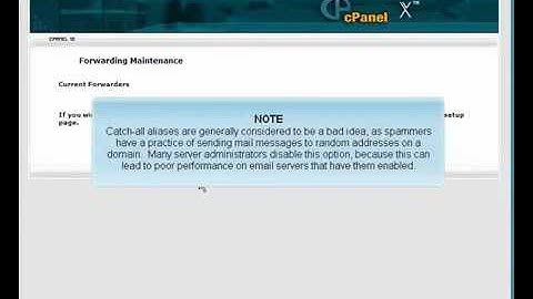 10. Creating an email forwarder (Xskin cPanel)
