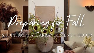 PREPARING FOR FALL | FALL IDEAS, FLORALS | AT HOME SHOPPING + HOME DECOR FINDS