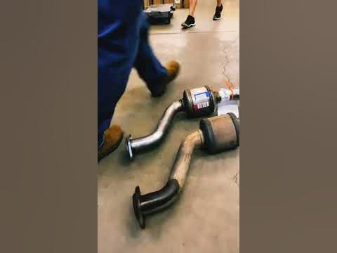 Replacing catalytic converters for 2008 gmc canyon #truck because of #