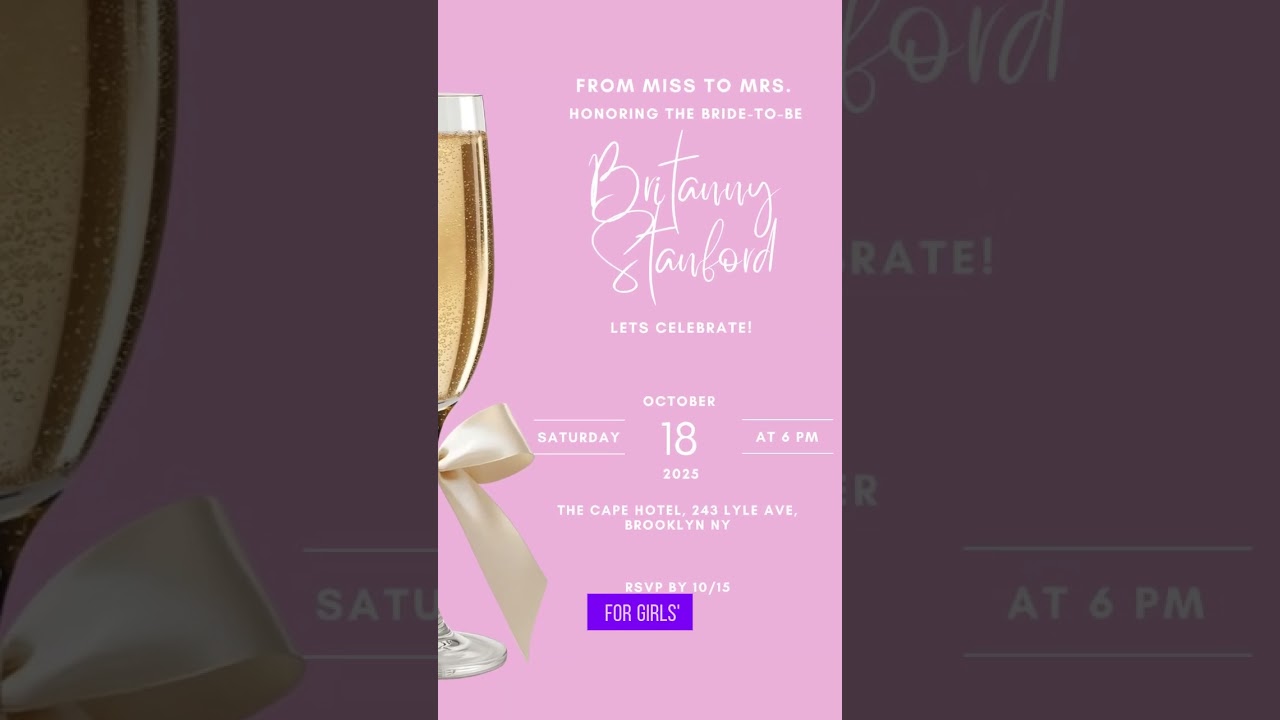 Editable Bridal Shower Invitation