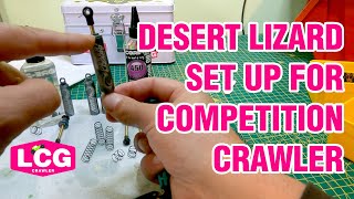 Setting up Desert Lizards shocks for Competition Crawler