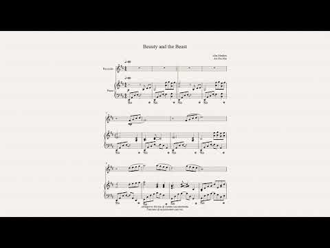Beauty and the Beast for Cello solo and Piano Accompaniment - Alan Menken