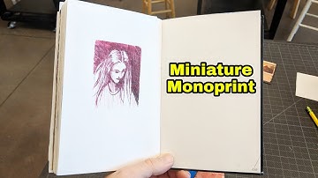 Miniature Monoprinting (in the sketchbook) - theartproject (2018) chad brown