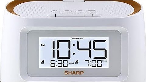 ⏰💤🔦📚#Manual -Sharp Projection Alarm Clock with 8 Soothing Sounds-Model SPC585