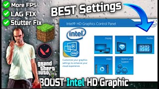 Celebrity How to Optimize🔧Intel HD Graphics For GAMING LowEndPC/Laptop ✅ Best Settings 2023 Profile