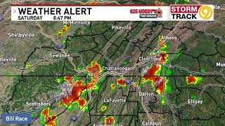 Saturday night storm tracking