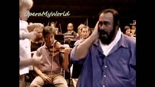 Luciano Pavarotti 2005 Rehearsal with his Daughter Alicia! (Video)