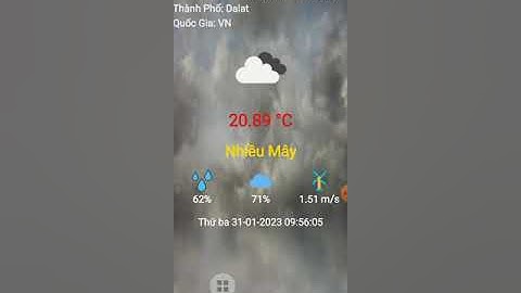 App Thời tiết source code Weather java Android