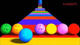 Funny 3D Bowling Ball Learn Colors ABC Song Alphabet For Kids screenshot 2