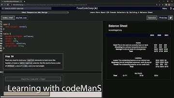 (scrapped) learn2code | freeCodeCamp (New) Responsive Web Design - Building a Balance Sheet: Step 50