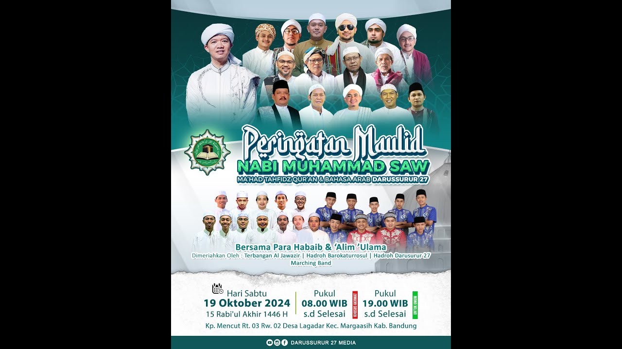 PERINGATAN MAULID AKBAR NABI MUHAMMAD ﷺ TAHUN 1446 H PP TAHFIDZ QUR'AN & BAHASA ARAB DARUSSURUR 27