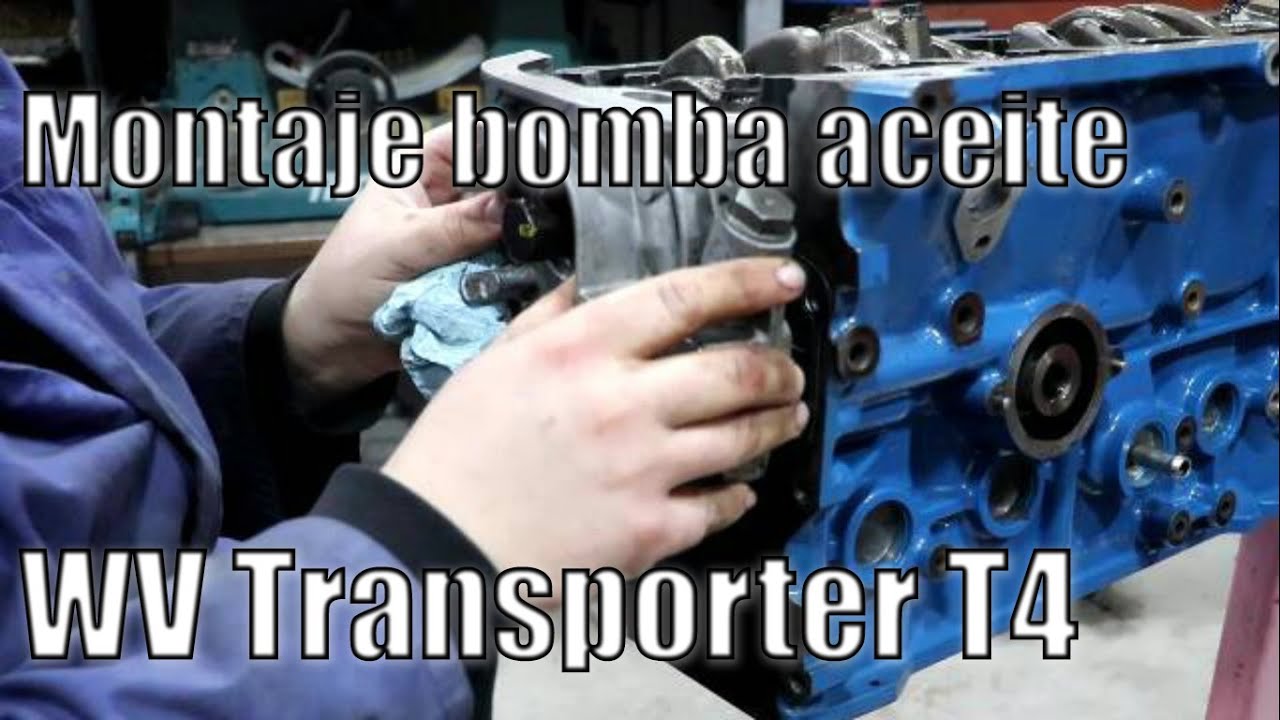 Montaje bomba aceite y carter WV Transporter T4 2.4D AAB
