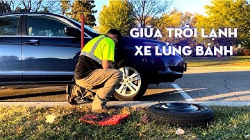 GIỮA TRỜI LẠNH XE LỦNG BÁNH - AAA tới trong 10 phút - không tin luôn