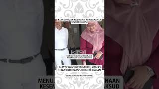 KDM SINGGAH KE SMAN 1 PURWAKARTA UNTUK MEMASTIKAN HUKUM4N SOSIAL 9 SISWA BERJALAN SESUAI ARAHAN