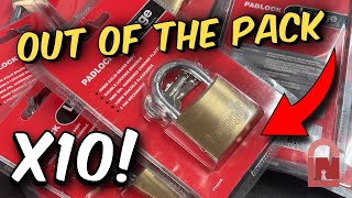 10x Legge P7505B Padlocks Picked out of the Pack!