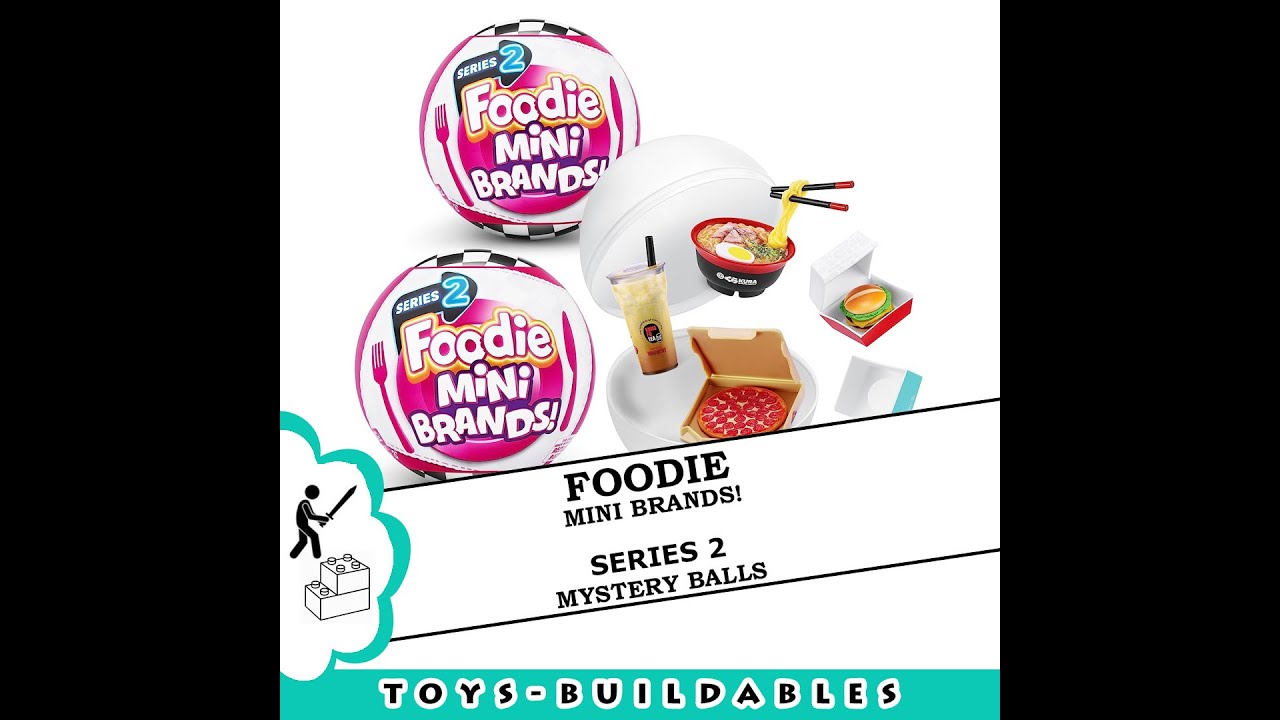 Foodies - Mini Brands: Series 2  -- 18 Mystery Ball unboxing